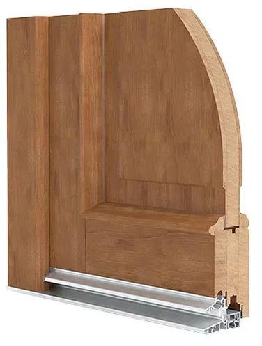 Angle porte bois